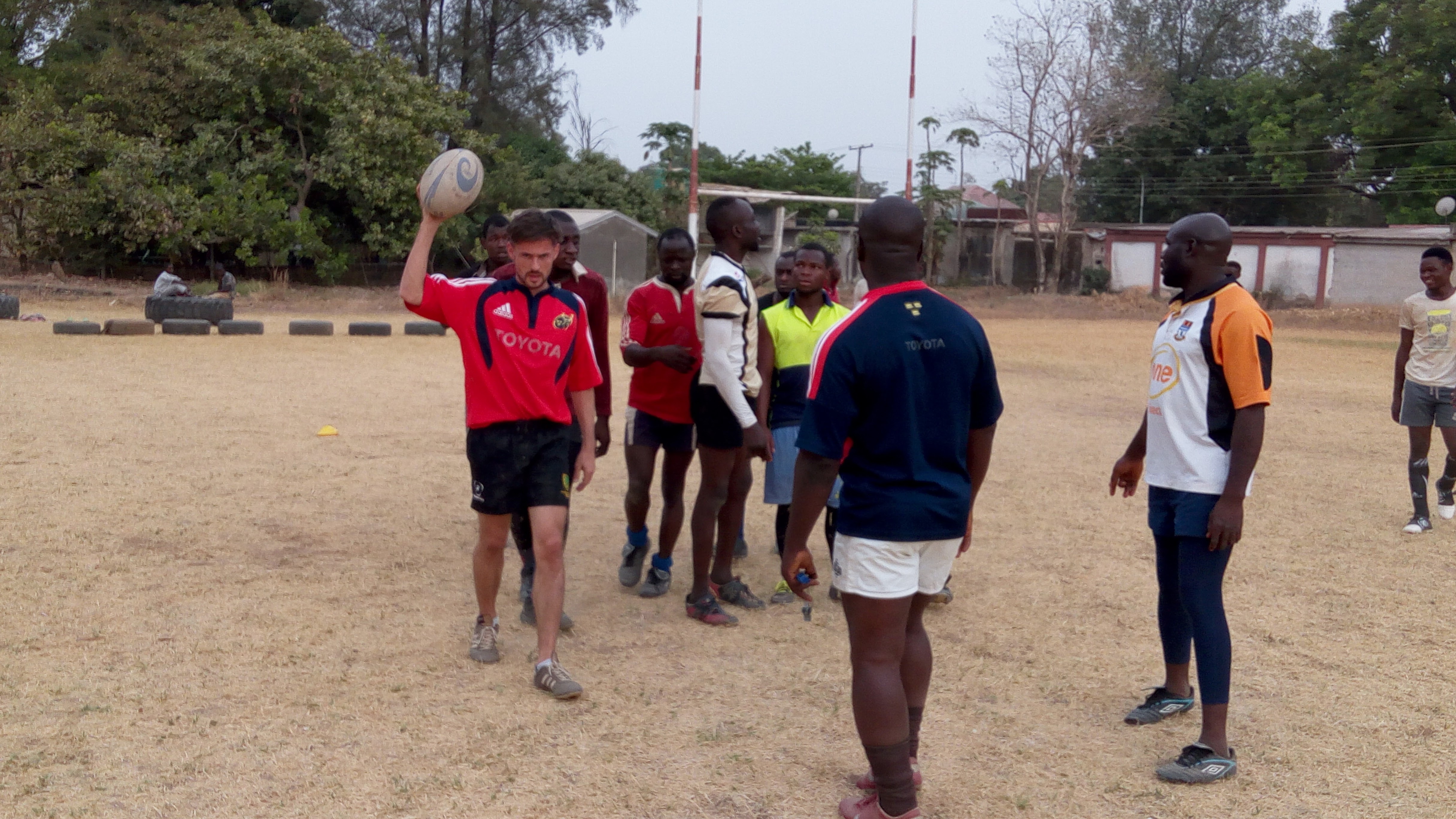 Training session on the pitch